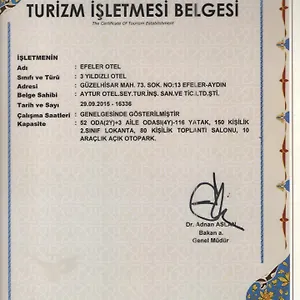 Otel Efeler, Aydın